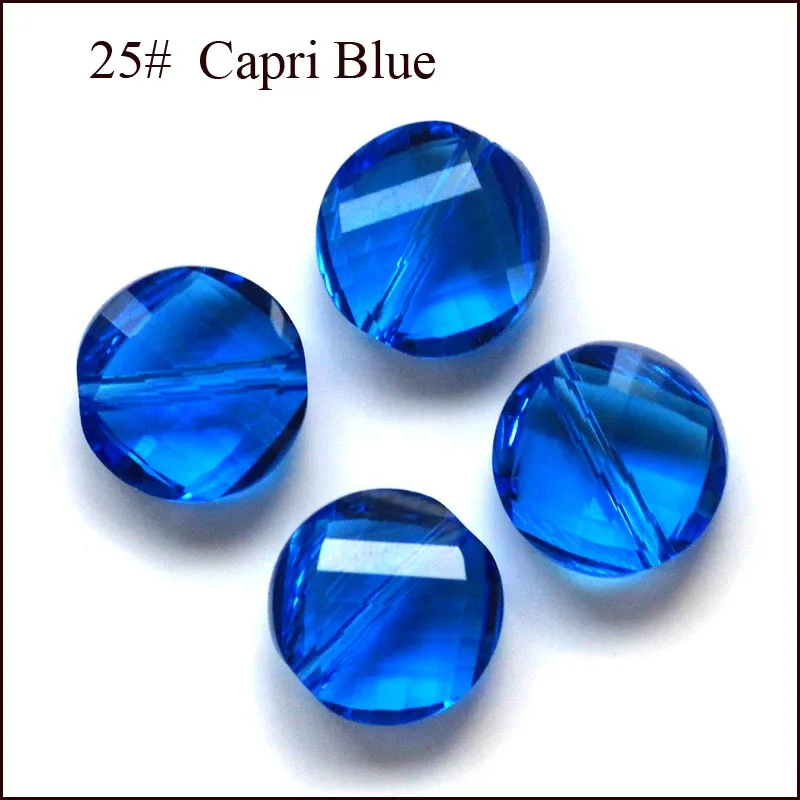 Стеклянные хрустальные бусины качества AAA 6 мм витая кнопка в форме гриля