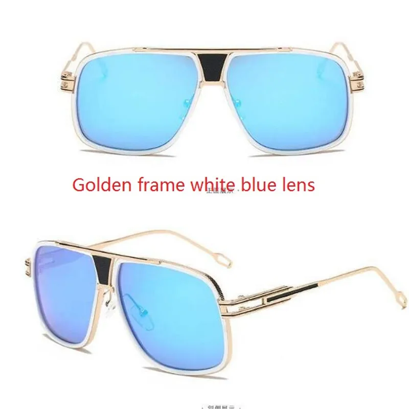 KAPELUS Golden frame square sunglasses men fashion sunglasses women classic glasses