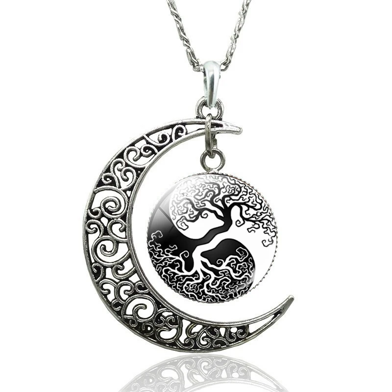 Triple Moon Goddess Necklace Charms Crescent Pendant Jewelry Wiccan Fashion Accessories Women Gifts | Украшения и аксессуары