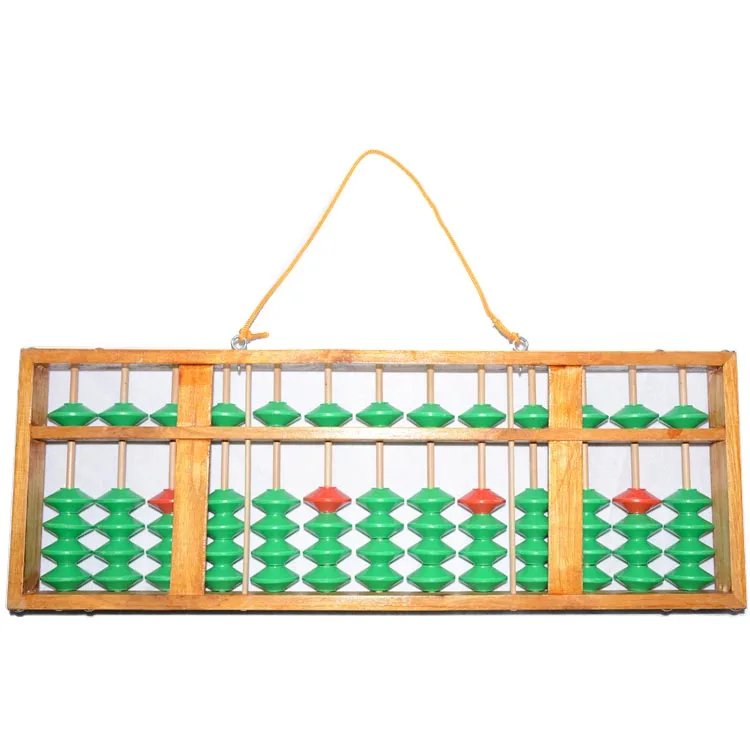Высокое качество 13 колонна деревянная Нескользящая Abacus китайский соробан, инструмент для обучения математике для учителя XMF023 зеленый