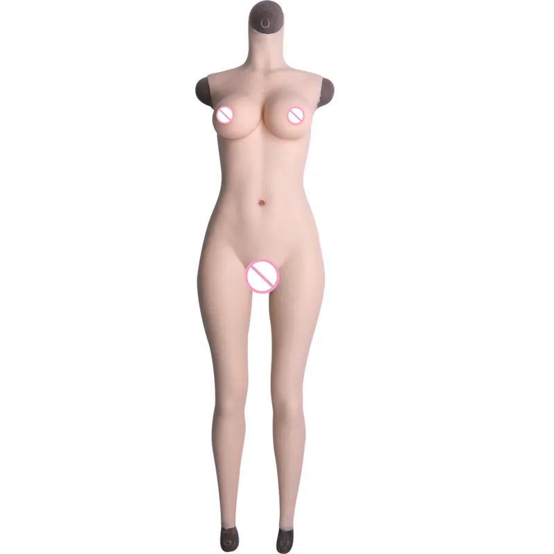 Чашка D искусственная силиконовая грудь соединенный комбинезон Плотные