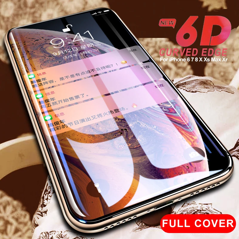 ESVNE 4D изогнутый край Стекло для iPhone 7 Plus Закаленное защитное стекло на айфон Full Cover