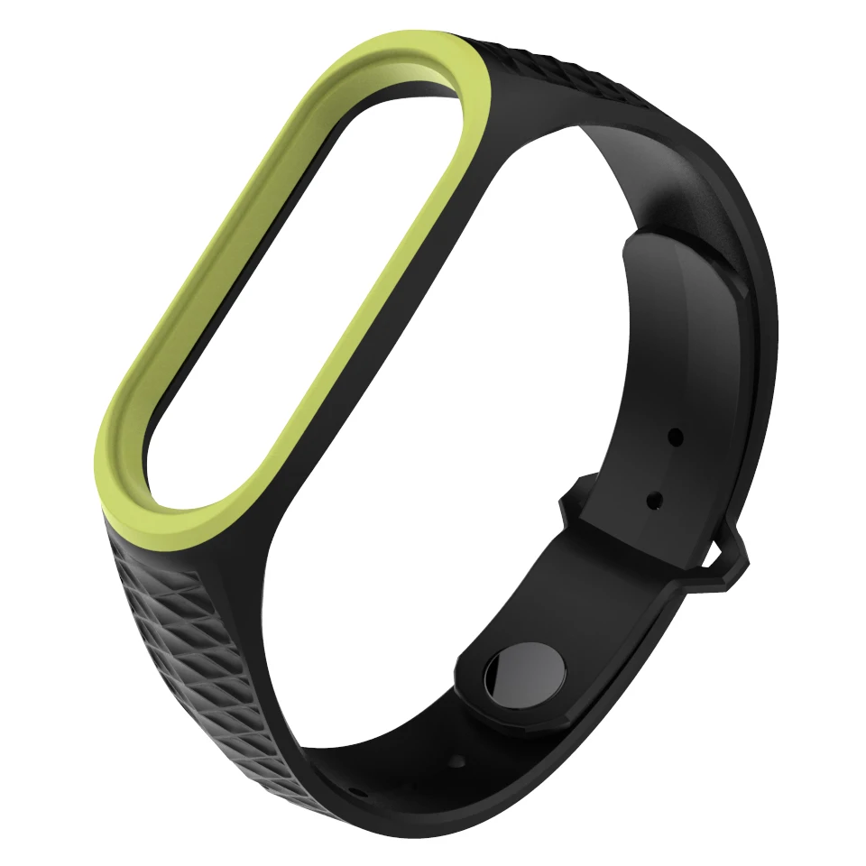 Силиконовый ремешок для Xiaomi Mi Band 3 4 спортивные аксессуары смарт часов