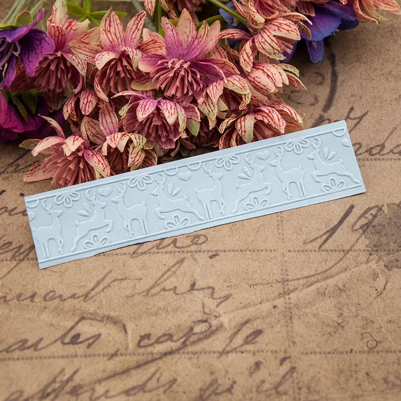 Рождественская папка для тиснения лося пластиковая шаблон скрапбукинга Сделай