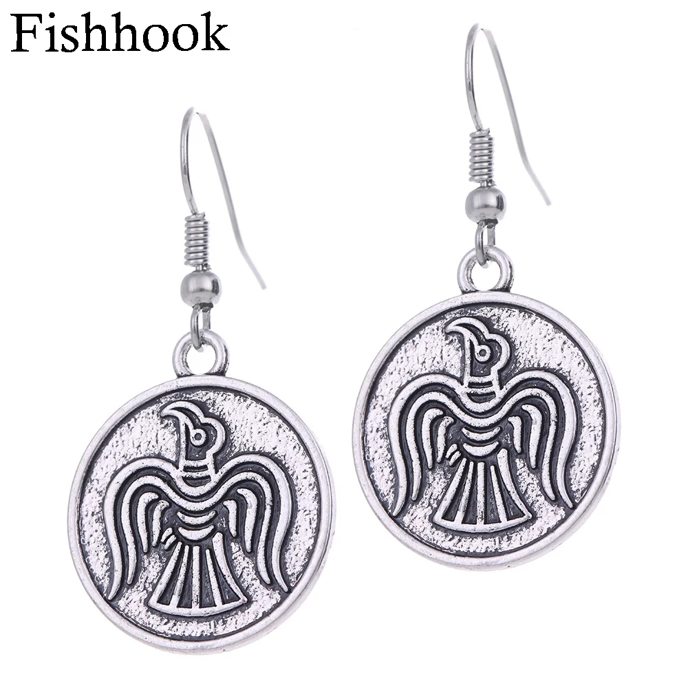 Серьги в виде рыбьего крючка руны и агиши ювелирные изделия из цинкового сплава