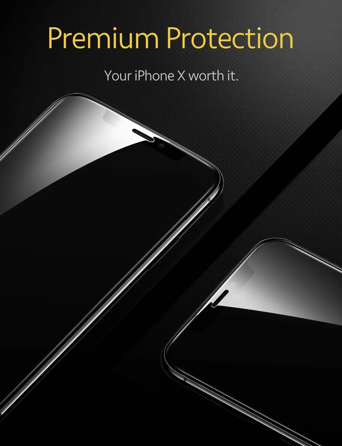 2 шт./упак. ESR Экран среднего класса против царапин для iPhone X XS XR XS максимальное полное покрытие Экран Простая установка Премиум закаленное Стекло пленка