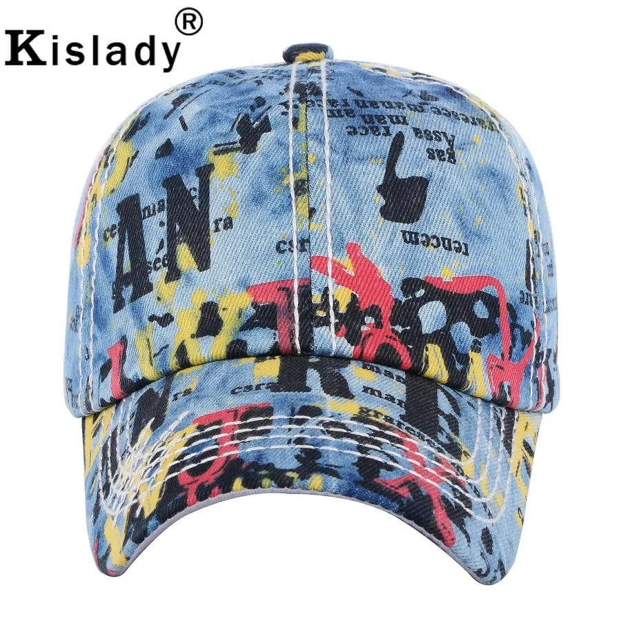 Kislady 2019 новая индивидуальная бейсболка с граффити регулируемая ВИНТАЖНАЯ