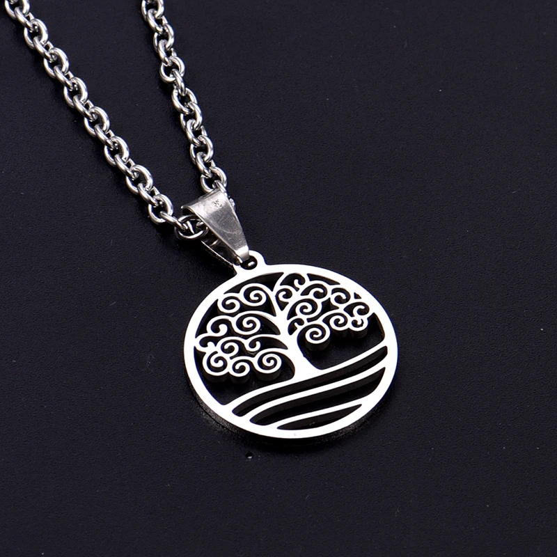 Нержавеющая сталь больше стиля мужская цепочка на заказ Дерево жизни модное