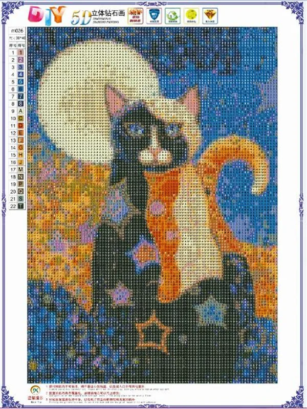 5D DIY Полная Алмазная картина с рисунками животных из мультфильмов, кошек, мозаичная вышивка с животными, вышивка крестиком, рукоделие, украшение