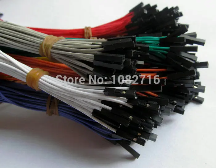 Женский Соединительный кабель Dupont с обоих концов 20 см 26 AWG 2 54 мм 1p гнездо к гнезду