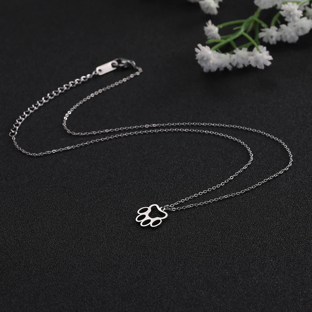 Ожерелье с подвеской в виде кошек и собак из нержавеющей стали | Украшения