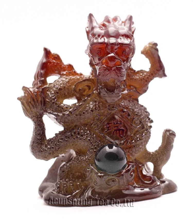 Талисман аллохроический желтый счастливый Дракон фэншуй лучшие подарки новый