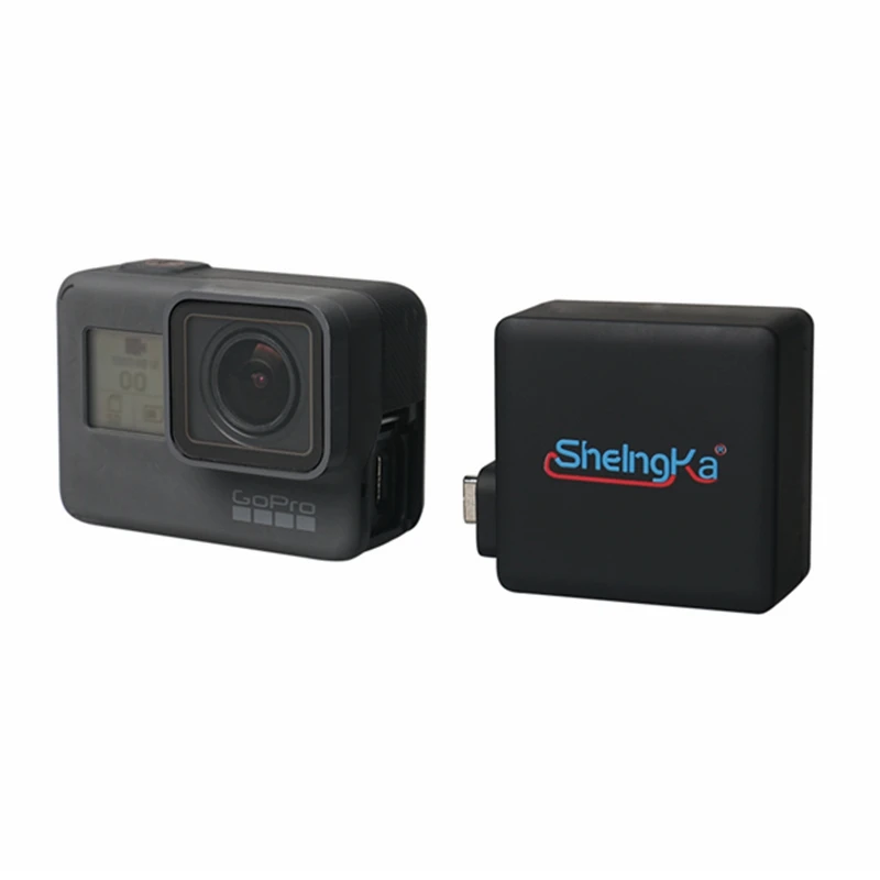 Новинка 2300 мАч внешняя боковая батарея для GoPro 7 6 5 источник питания с водонепроницаемым чехлом чехол для Go Pro Hero 5 6 7 Черные Аксессуары