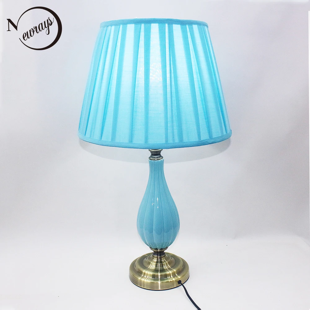 Современный уникальный тканевый керамический Настольный Светильник E27 LED 220 В 2