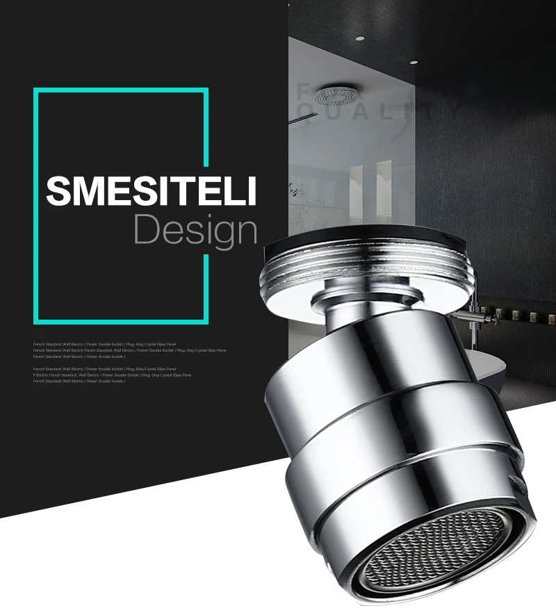 Smesiteli 360 градусов Поворотный кран аэратор воды Bubbler экономии кран для ванной комнаты Кухня биде кран фильтр сетки аксессуары