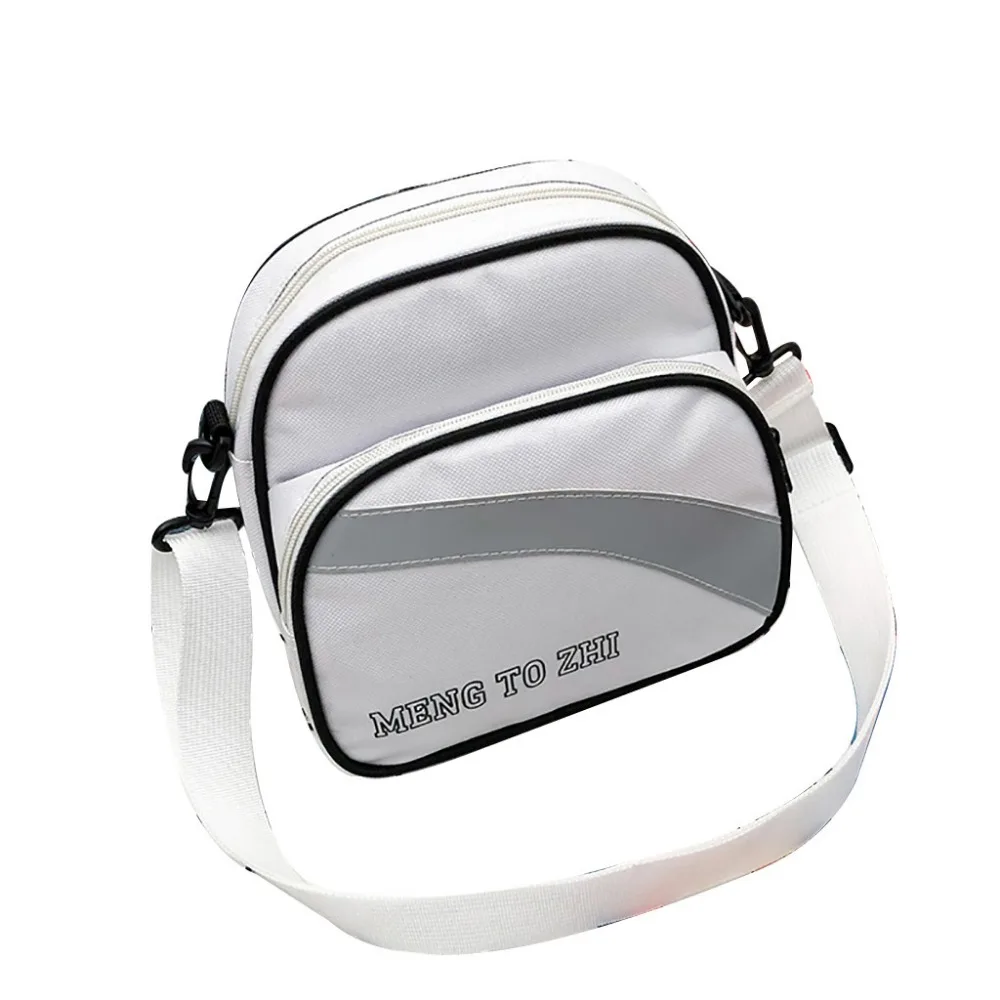 Женские холщовые Универсальные однотонные сумки мессенджеры на молнии с