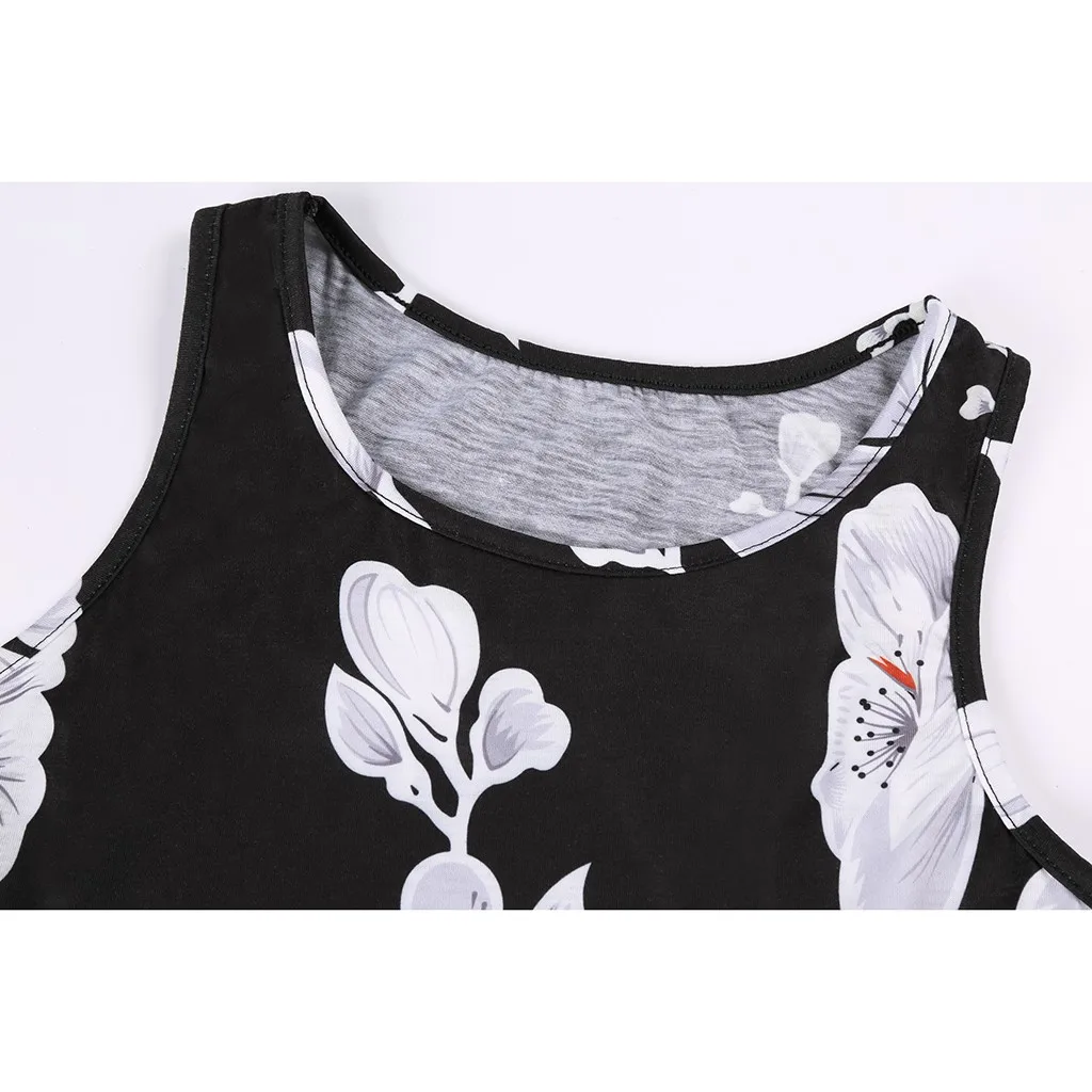 Женское пляжное платье без рукавов повседневное Длинное свободное макси с