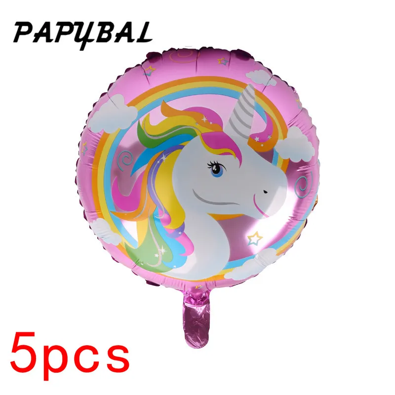 18inch 1 шт., 100*97 см, розовая маленькая лошадка, пони, фольгированные гелиевые шары воздушные шарики, детские игрушки на свадьбу, день рождения, животные, единорог, вечерние принадлежности для декора - Цвет: 18inch