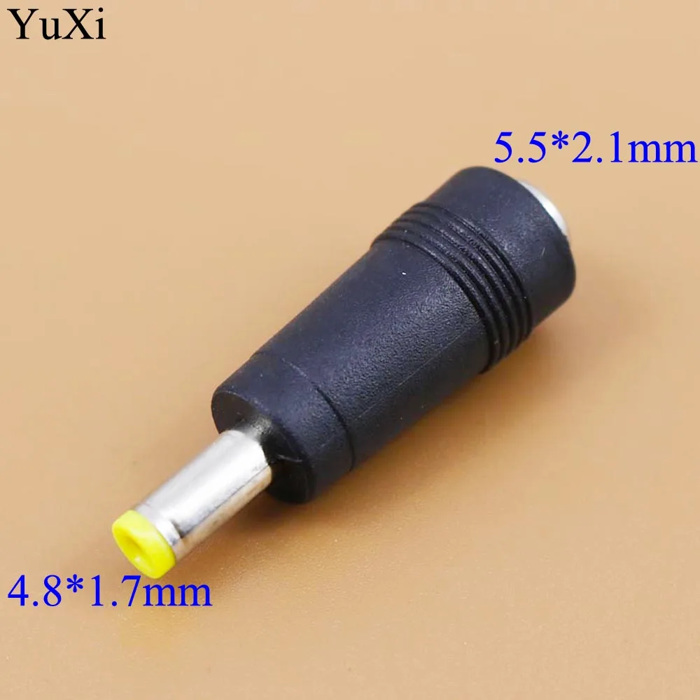 YuXi 5 5x2 1 мм гнездо для 4 8x1 7 разъем питания постоянного тока адаптер ноутбука 5*2 до