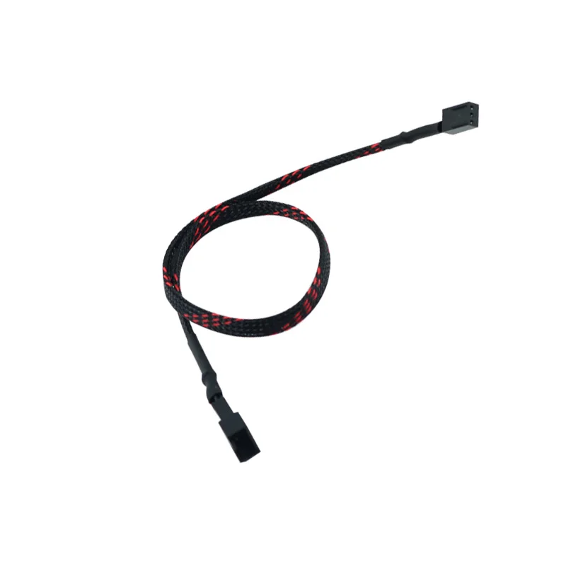 1 шт. новый черный рукав 4pin IDE Molex к 4 портовому 3Pin/4Pin охлаждающий вентилятор кабель