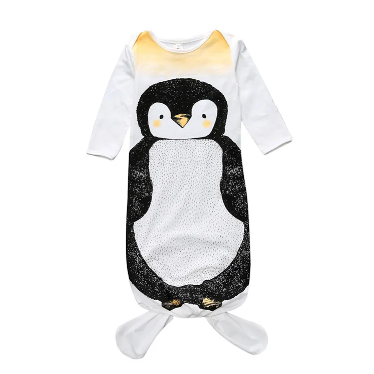 Спальный мешок для детей с рисунком животных милый спальный из 100% хлопка