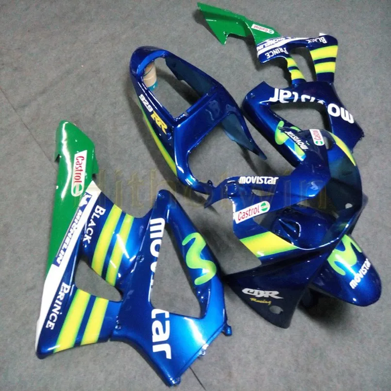 Custom motorcycle Fairings for CBR929RR 2000-2001 CBR 929 RR 00 01 ABS plastic kit+Botls+Injection mold green M2 | Автомобили и