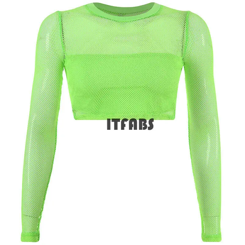 2019 Брендовая женская флуоресцентная зеленая Сексуальная и очаровательная