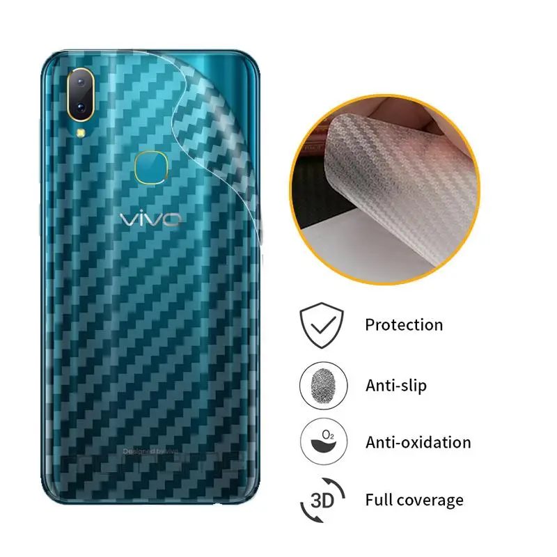 ДЛЯ VIVO Z1 Lite Z1i Z3X Z5X 3D углеродное волокно защитная задняя пленка для экрана