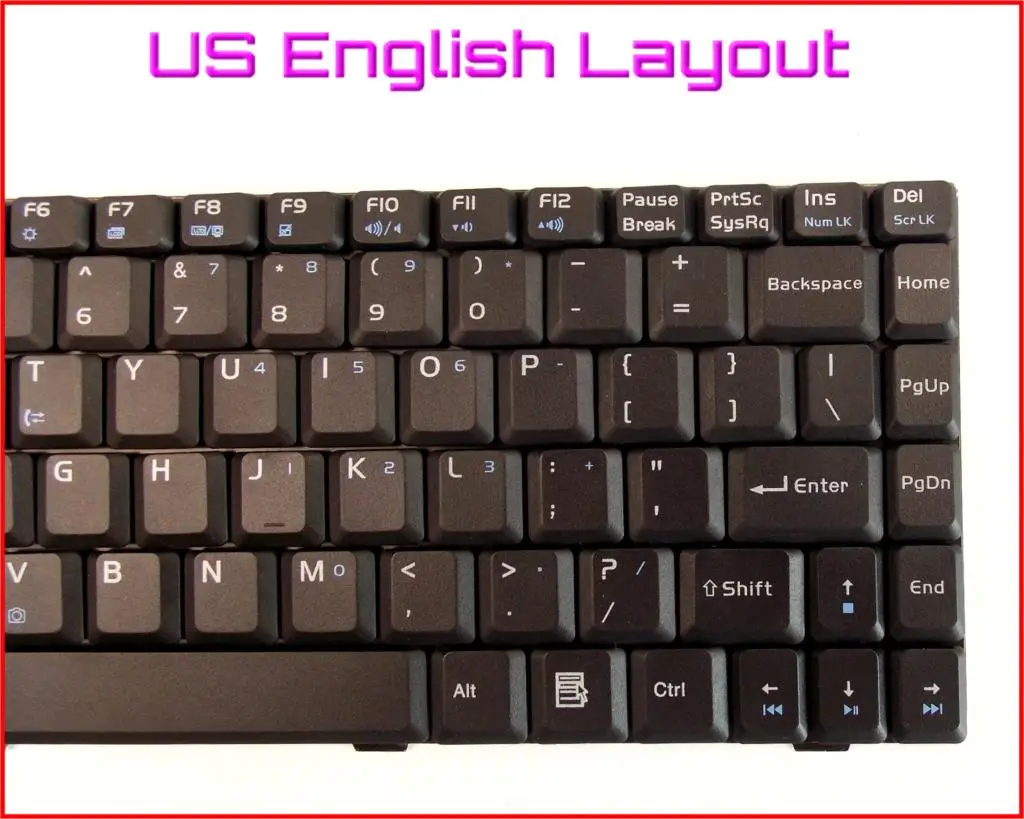 

New Keyboard US English Version for ASUS F9G F9J F9Z F9JE F9S F9SG F9DC F9 F9D F9E F9F 04GNER1KUS00 Laptop