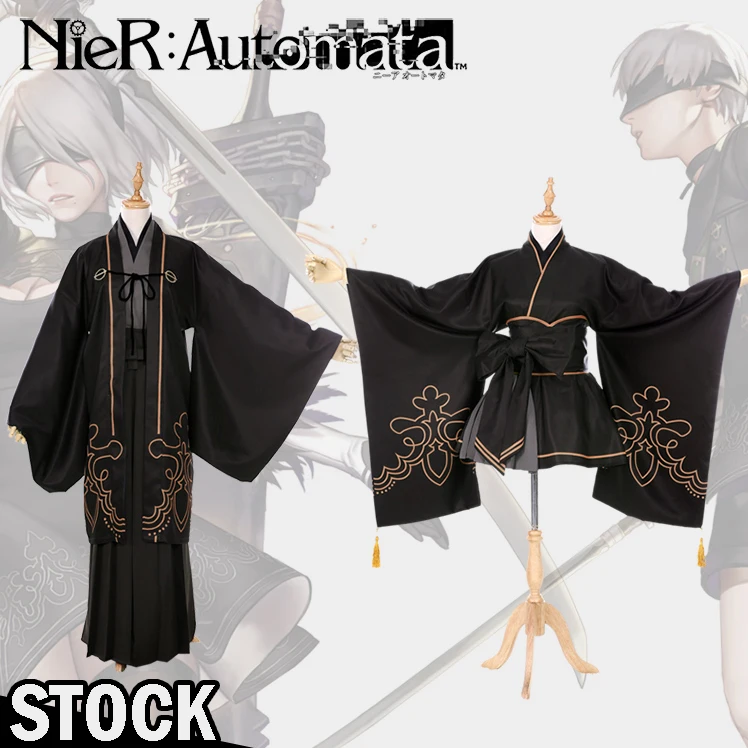 [В наличии] персонаж игры NieR Automata 2B 9S кимоно Fanart Костюм Униформа костюм для