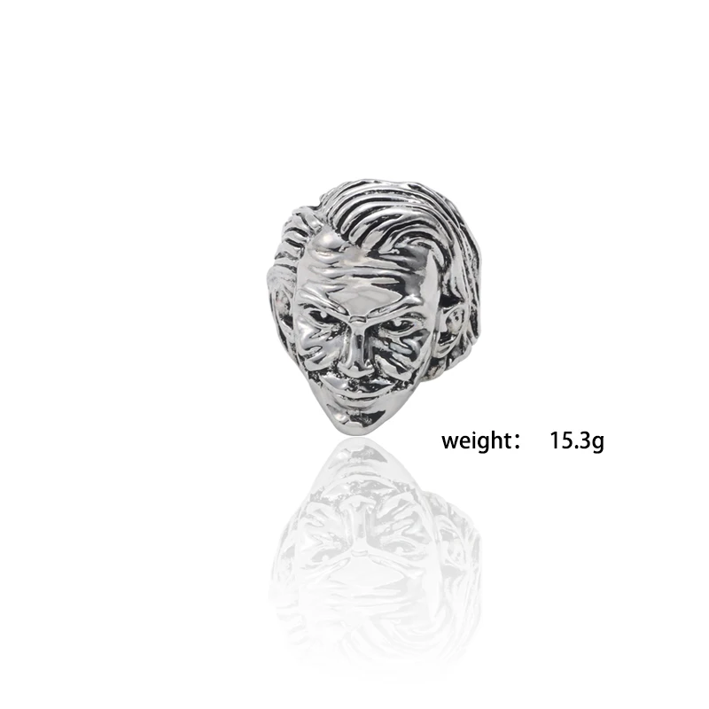 

Hip-Hop Punk Ring Jewelry Popular Retro Ring Fashion Personality Men's Sculpture Metal Ring Ring Simple Male Jewelry Gift
