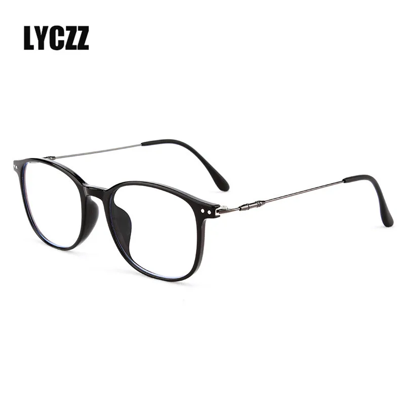 LYCCZ комфорт TR90 очки от близорукости Frame Высокое качество анти-синий