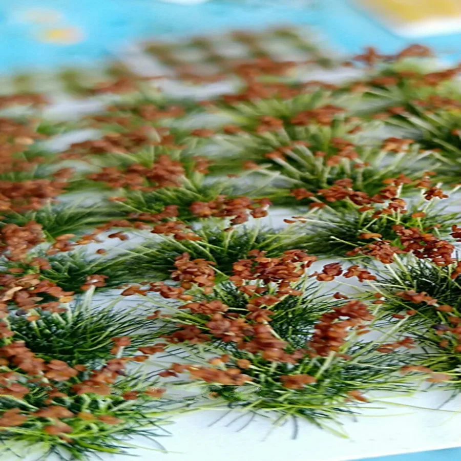 56 шт./лот архитектура Весы Модель трава Tuft имитация травы цветок кластера Дикая