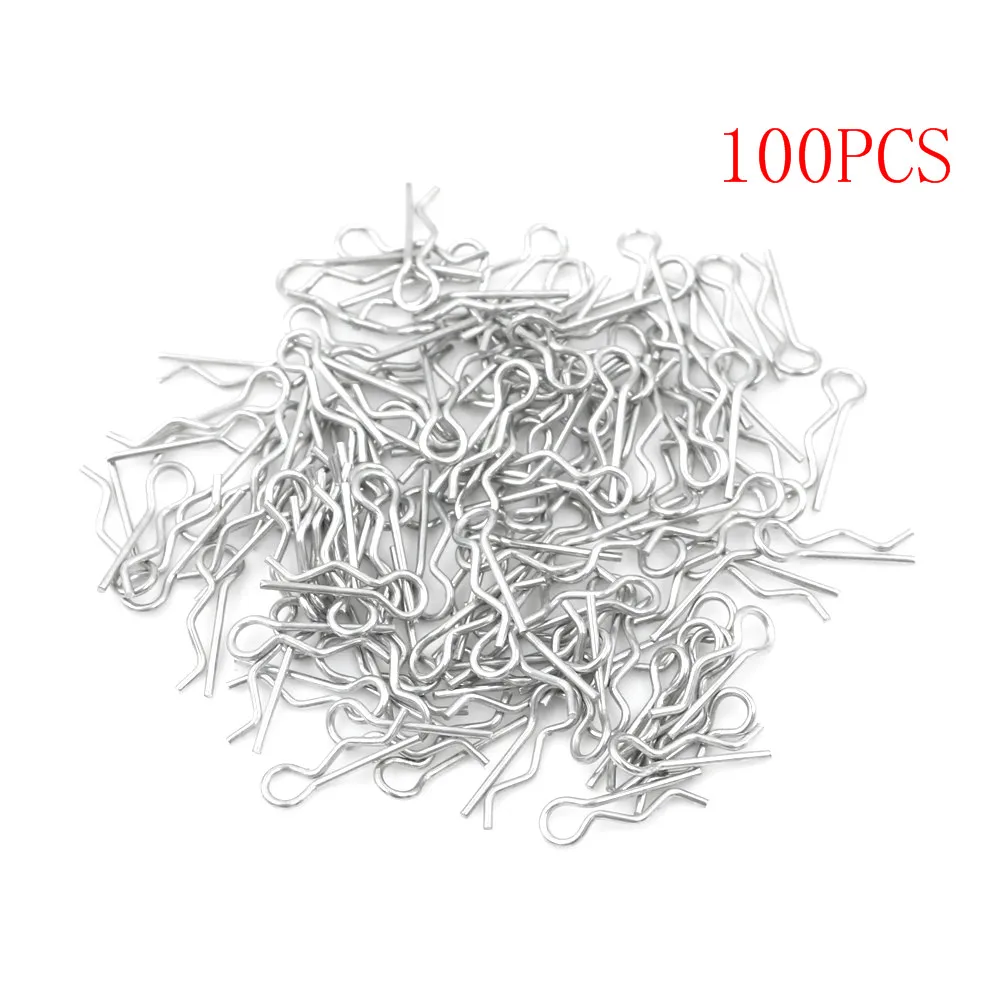 100 шт. Универсальный Корпус из нержавеющей стали R-образные зажимы булавка для