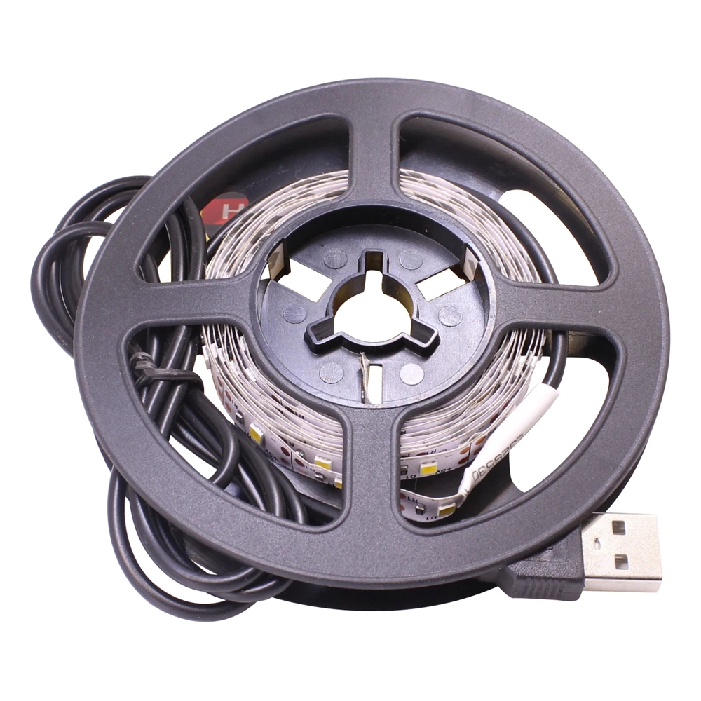 USB LED Strip 3M 180 leds 2835 Non-Waterproof Light For TV PC Background Lighting 5V DC 60 leds/M White Warm 1pc/lot | Освещение