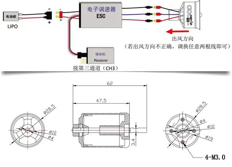 Powerfun 70 мм EDF с 12 лопастями воздуховодов вентилятор 4S мотор 3400KV или 6S 2300KV костюм для плоская модель RC