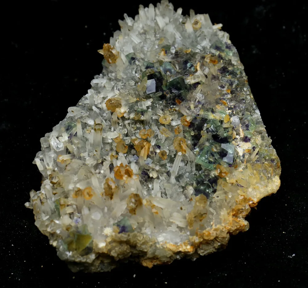 1196.8g Natural beautiful green fluorite+calcite crystal Mineral Specimen/China#0077 | Дом и сад
