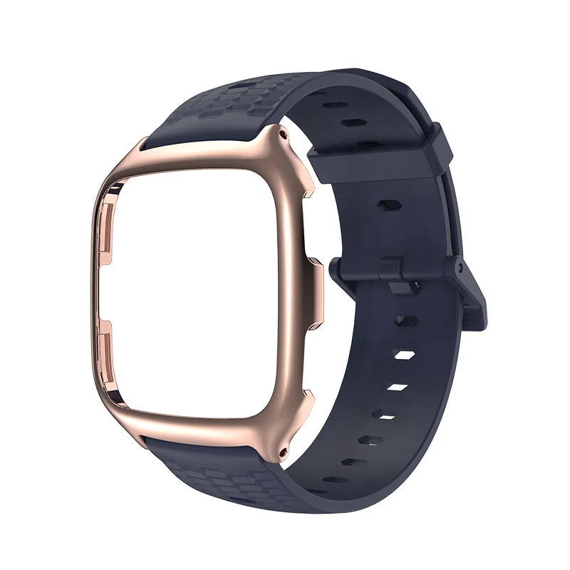 midnight blue rose Mijobs ТПУ силиконовый ремешок для Fitbit Versa ремешок аксессуары для умных часов для Fitbit Versa, ремешок для спортивного браслета Correa - Цвет: midnight blue rose