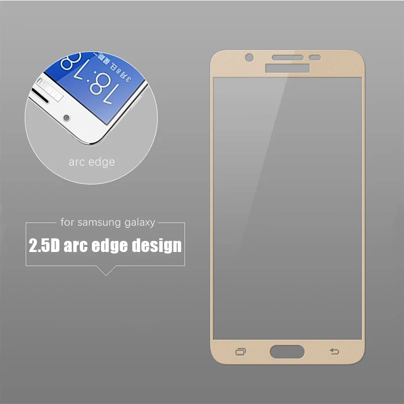 Защитное стекло GerTong закаленное с полным покрытием для Samsung Galaxy A5 A3 A7 2016 S7 S6 J5 J7 J2
