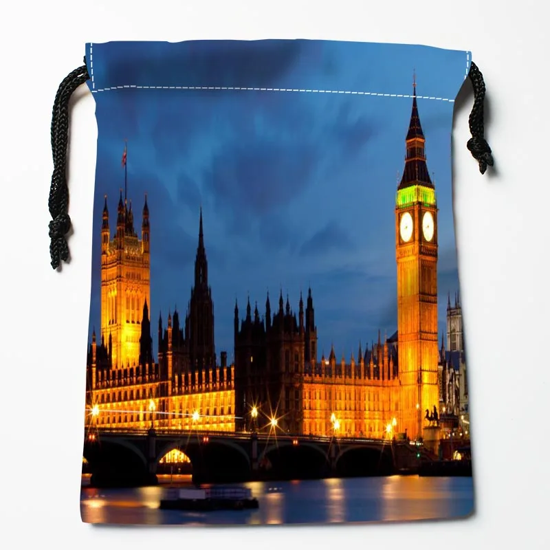 Новое прибытие Лондон Англия Skyline Art Drawstring Bags Custom Storage Printed Receive Bag Type Size 18X22cm | Дом и