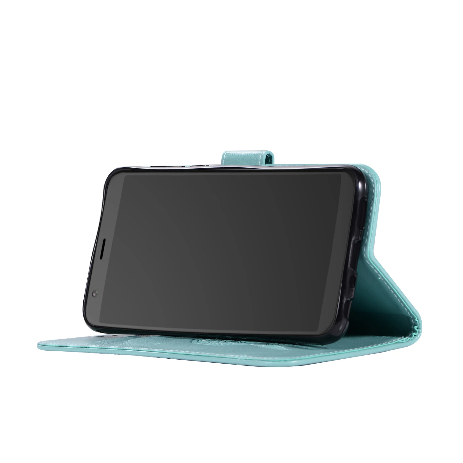 Кожаный чехол книжка с рисунком Ловца снов и совы для ASUS Zenfone Max Plus M1 ZB570TL откидной