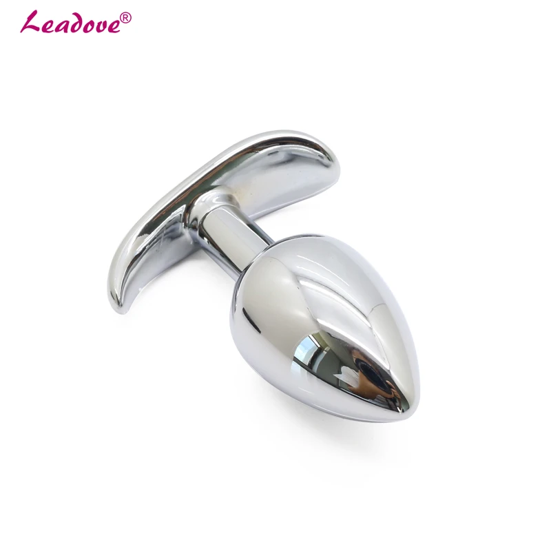 Leadove Strapon Metal Anchor Smooth Touch Butt Plug Anal Booty Beads Stainless Steel Crystal Jewelry Sex Toys for Women/Men | Красота и