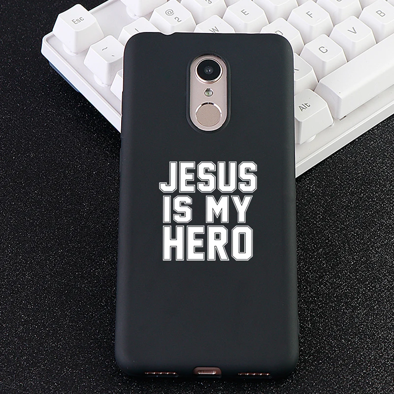 Phone Case for Xiaomi Redmi Note 6 MIX 2 3 S 8 SE Youth Max 4x 5 A Pro Cases Jesus Is My Hero Silicone Covers Accessories |