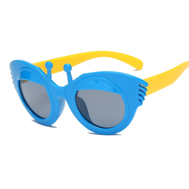 

Flexible Kids Sunglasses Polarized Child Baby Safety Coating Sun Glasses UV400 Lovely butterfly sunglasses