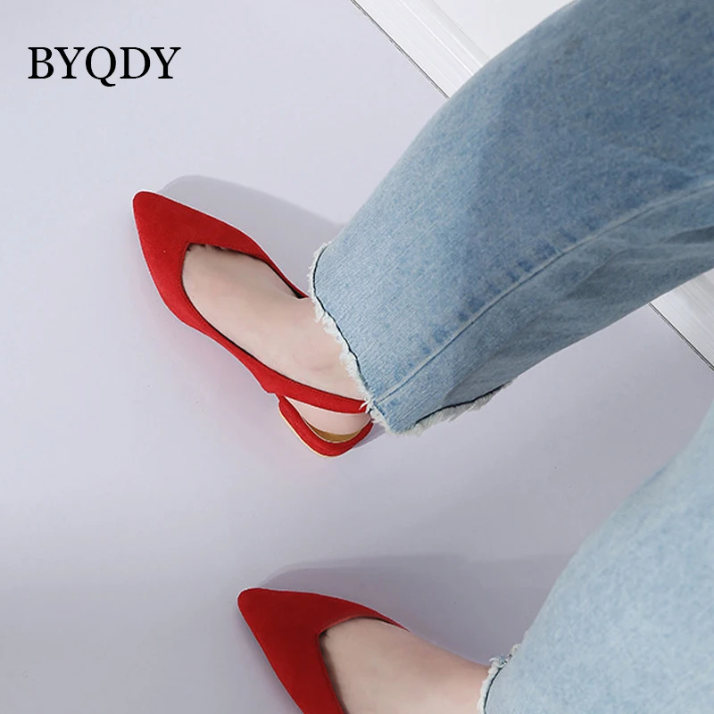 BYQDY женские туфли лодочки сезон весна осень модельные на толстом каблуке с