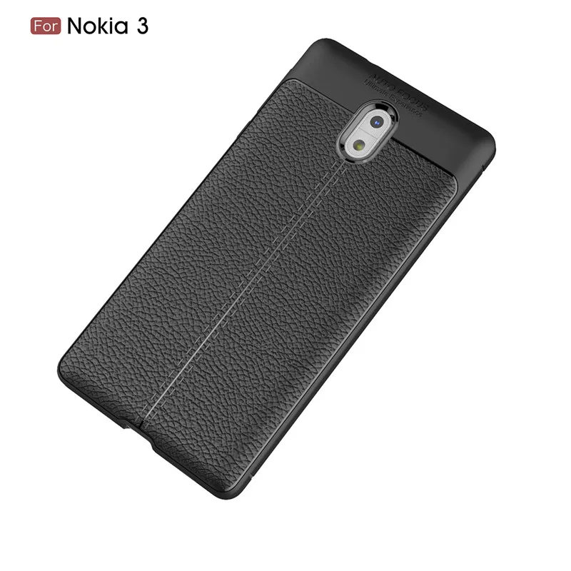 Luxury Soft Cases For Nokia 3 Full Cover Carbon Fiber Smartphone Case Dual SIM TA-1020 TA-1032 Celular Coque |