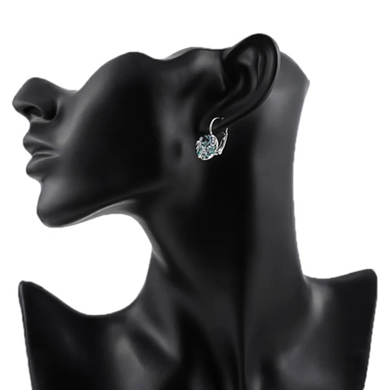 BOAKO Bijoux цветок красочные кристалл серьги гвоздики для женщин модные вечерние AAA циркон серьги Brinco Свадебные украшения Z3