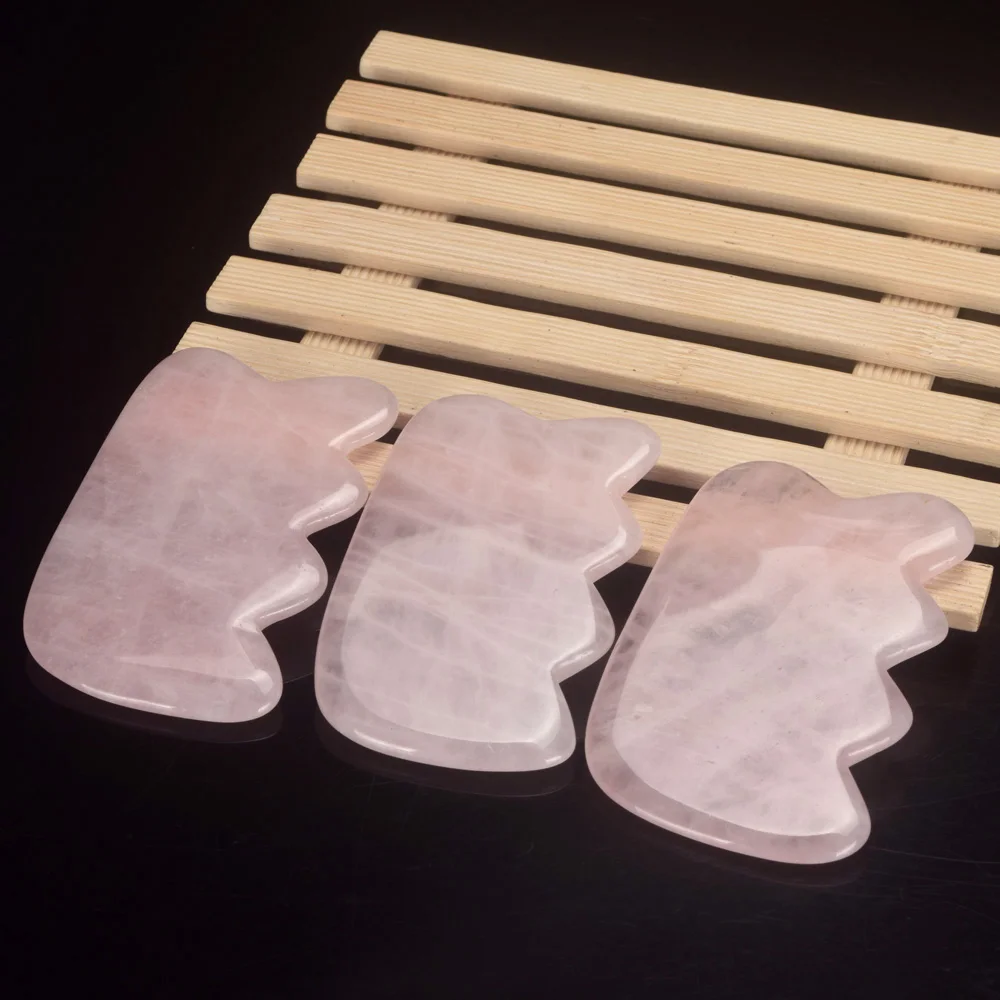 Натуральный розовый кварц в форме расчески Китайская традиционная забота о