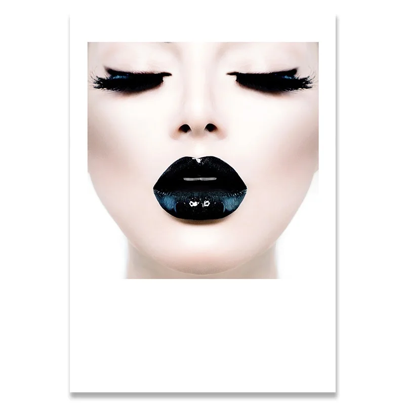 5 Мода Vogue COCO Lips Сексуальная Девушка настенное Искусство Холст плакат минималистичный принт Картина Настенная картина для гостиной домашний декор - Цвет: 5