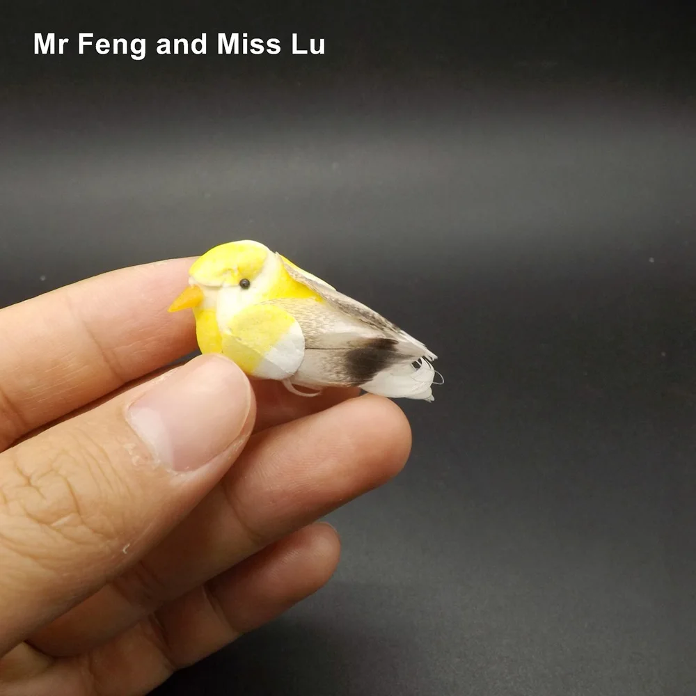 Искусственная кавайная модель птицы Миниатюрная игрушка для обучения